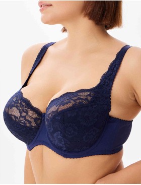 Бюстгальтер полумягкий Elli 9000 темно-синий, Цвет: темно-синий, Размеры: 90C, изображение 4