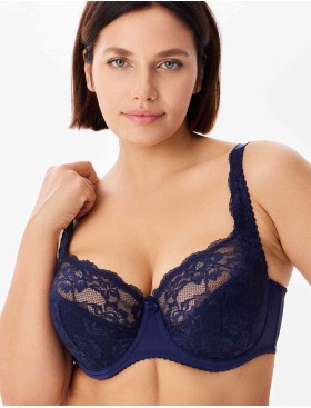 Бюстгальтер полумягкий Elli 9000 темно-синий, Цвет: темно-синий, Размеры: 90C, изображение 3