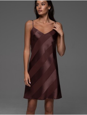 Атласная сорочка Mia-Amore ILONA 7540 шоколад, Цвет: шоколад, Размеры: 2XL, изображение 3