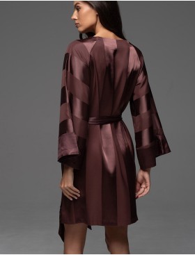 Домашняя туника Mia-Amore ILONA 7541 шоколад, Цвет: шоколад, Размеры: 2XL/3XL, изображение 2