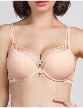 Бюстгальтер с гелевым пуш-ап Mioocchi MELISSA 7560 cipria, Цвет: cipria (пудровый), Размеры: 70C