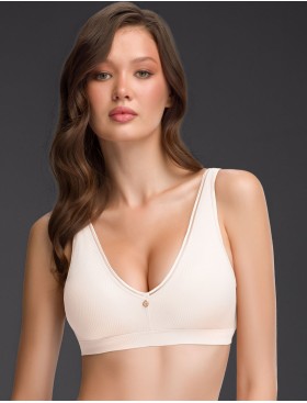 Бюстгальтер бралетт без костей Mioocchi MICHELLE 8364 latte di cocco, Цвет: latte di cocco (кокосовое молоко), Размеры: 70B, изображение 3