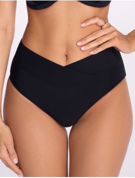 Плавки бразилиана с драпировкой Ava SF13/19 black, Цвет: черный, Размеры: L