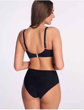 Плавки бразилиана с драпировкой Ava SF13/19 black, Цвет: черный, Размеры: L, изображение 4