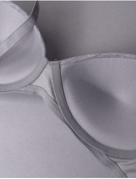 Бюстгальтер пуш-ап без косточек Sielei NATURAL COTTON 1456 grigio melange, Цвет: grigio melange (серый), Размеры: 75B, изображение 3