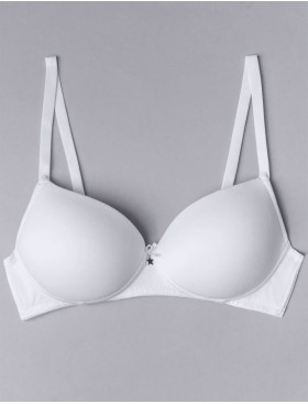 Бюстгальтер пуш-ап без косточек Sielei NATURAL COTTON 1456 bianco, Цвет: bianco (белый), Размеры: 70B, изображение 4