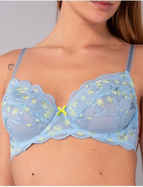 Комплект Sielei EMILY мягкая+слипы 79505 azzurro, Цвет: azzurro (голубой), Размеры: 75C, изображение 2