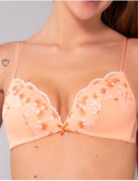 Комплект Sielei EMILY триангул+бразилиана 79587 pesca, Цвет: pesca (персиковый), Размеры: 70B, изображение 2