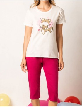 Комплект с брюками-капри Sielei LOVER LO12 mosto, Цвет: mosto (винный), Размеры: M, изображение 3