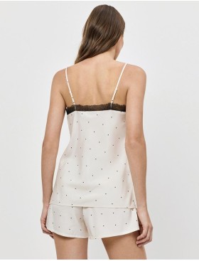 Пижама топ и шорты Aruelle ADA, Цвет: экрю, Размеры: XS, изображение 2