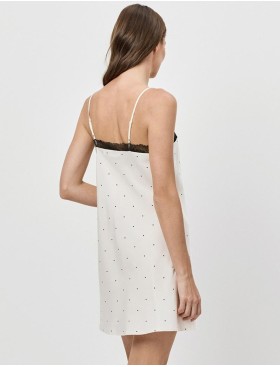 Сорочка на тонких бретелях Aruelle ADA, Цвет: экрю, Размеры: XS, изображение 2