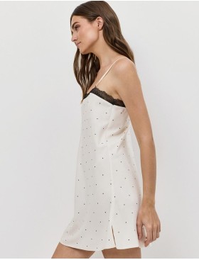 Сорочка на тонких бретелях Aruelle ADA, Цвет: экрю, Размеры: XS, изображение 3