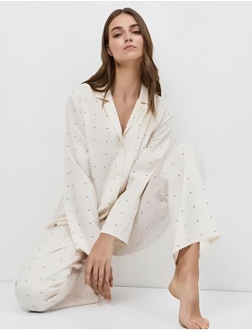 Пижама женская с брюками Aruelle ALBA, Цвет: экрю, Размеры: XS