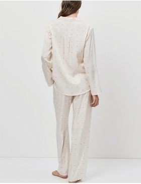 Пижама женская с брюками Aruelle ALBA, Цвет: экрю, Размеры: XS, изображение 3