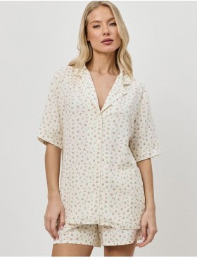 Пижама с шортами Aruelle CAPRIELLE, Цвет: бледно-жёлтый, Размеры: XS