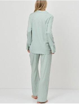 Пижама с брюками Aruelle MOSS, Цвет: оливковый, Размеры: XS, изображение 3