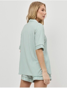 Пижама с шортами Aruelle MOSS, Цвет: оливковый, Размеры: XS, изображение 2