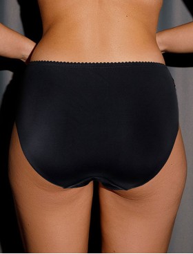 Трусы слипы Fluide ГАРМОНИЯ 2065, Цвет: миндаль/черный, Размеры: M, изображение 2