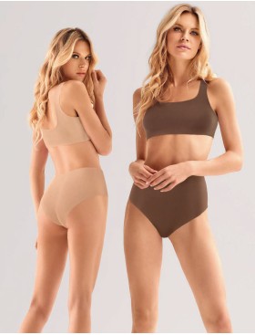 Высокие трусы бразилиана Infiore EVOLUTION 707 beige, Цвет: beige (бежевый), Размеры: L, изображение 3