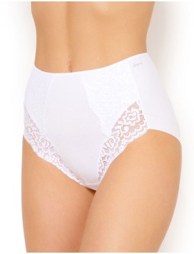 Хлопковые трусы макси Janira LACE COTTON BAND 1032081 Carey blanco, Цвет: blanco (белый), Размеры: L