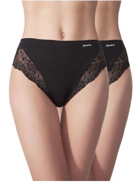 Набор хлопковых слипов (2шт) Janira PACK-2 Milano ESENCIAL 1031397 negro, Цвет: negro (черный), Размеры: L