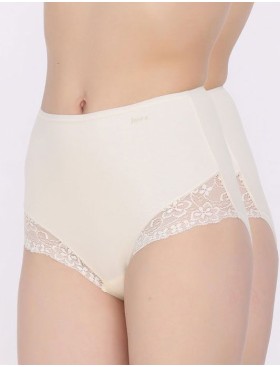 Трусы в наборе Janira PACK-2 Braga ESENCIAL 1031398 nacar, Цвет: nacar (крем), Размеры: XL