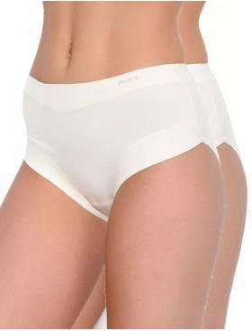 Набор хлопковых трусов 2 шт. Janira PACK-2 SLIP ESENCIAL 1031637 nacar, Цвет: nacar (крем), Размеры: M