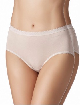 Набор трусов из хлопка (2шт) Janira PACK-2 MIDI ESENCIAL 1031481 dune, Цвет: dune (песочный), Размеры: M