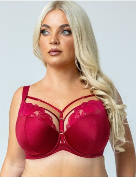 Бюстгальтер с полупоролоном Kris Line CHERRY semi-soft, Цвет: вишневый, Размеры: 85H, изображение 3