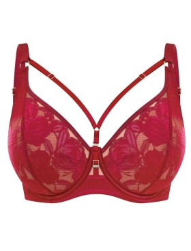 Бюстгальтер бралетт Kris Line CHERRY soft bralette, Цвет: вишневый, Размеры: 75H, изображение 8