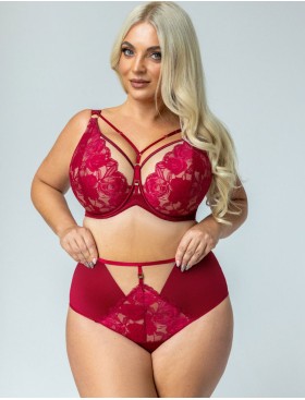 Бюстгальтер бралетт Kris Line CHERRY soft bralette, Цвет: вишневый, Размеры: 75H, изображение 4