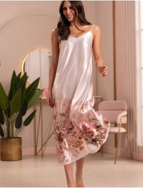 Длинная шелковая сорочка Mia-Amore ALORA 4944, Цвет: мультицвет, Размеры: 2XL