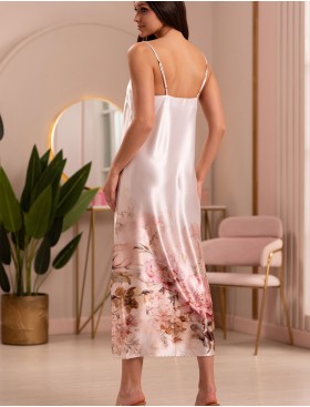 Длинная шелковая сорочка Mia-Amore ALORA 4944, Цвет: мультицвет, Размеры: 2XL, изображение 2