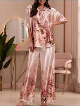 Шелковая брючная пижама Mia-Amore ALORA 4946, Цвет: мультицвет, Размеры: 2XL, изображение 3