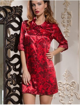 Удлиненная рубашка Mia-Amore CARMEN 3167, Цвет: бордо, Размеры: 2XL