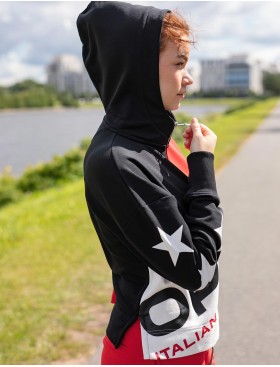 Женская толстовка Opium M-120, Цвет: чёрный/красный/белый, Размеры: L, изображение 4