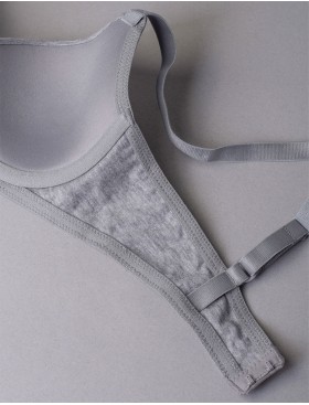 Бюстгальтер на поролоне Sielei NATURAL COTTON 1428 grigio melange, Цвет: grigio melange (серый), Размеры: 70C, изображение 5