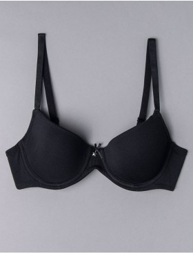 Бюстгальтер на поролоне Sielei NATURAL COTTON 1428 nero, Цвет: nero (черный), Размеры: 70B, изображение 2