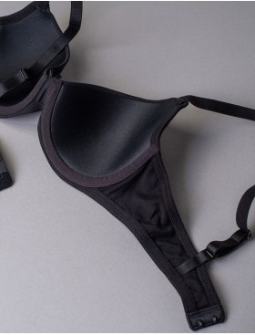 Бюстгальтер на поролоне Sielei NATURAL COTTON 1428 nero, Цвет: nero (черный), Размеры: 70B, изображение 5