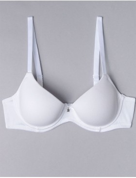 Бюстгальтер на поролоне Sielei NATURAL COTTON 1428 bianco, Цвет: bianco (белый), Размеры: 70B, изображение 4