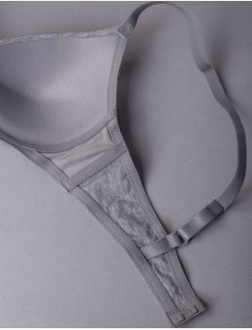 Бюстгальтер пуш-ап без косточек Sielei NATURAL COTTON 1456 grigio melange, Цвет: grigio melange (серый), Размеры: 75B, изображение 5