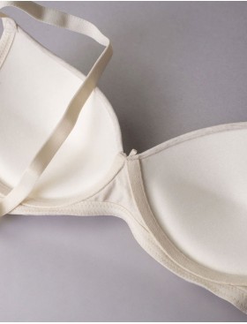 Бюстгальтер пуш-ап без косточек Sielei NATURAL COTTON 1456 ecru melange, Цвет: ecru melange (светло-бежевый), Размеры: 75B, изображение 4