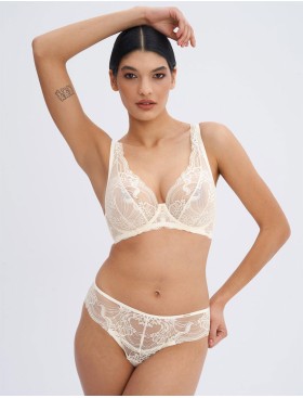 Кружевной бюстгальтер Alles PURE ROMANTIC M Bralette vanilla, Цвет: кремовый, Размеры: 65D, изображение 5