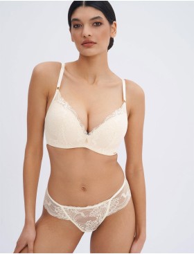 Бюстгальтер пуш-ап без косточек Alles PURE ROMANTIC super P-UP vanilla, Цвет: кремовый, Размеры: 65C, изображение 4