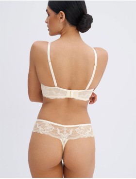 Кружевные стринги Alles PURE ROMANTIC stringi vanilla, Цвет: кремовый, Размеры: S, изображение 5