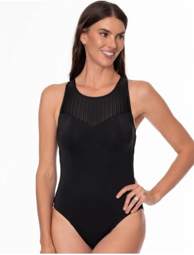 Чёрный совместный купальник Jantzen JZ26079M, Цвет: чёрный, Размеры: XL, изображение 3