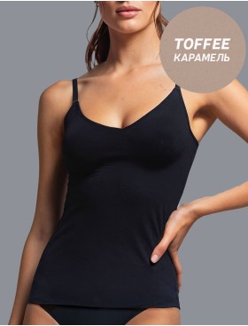 Майка из микрофибры Lormar FLOW toffee, Цвет: toffee (карамель), Размеры: S