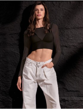 Топ с вкладышами Lormar GLAM Gla84180 nero, Цвет: nero (черный), Размеры: 75B, изображение 2