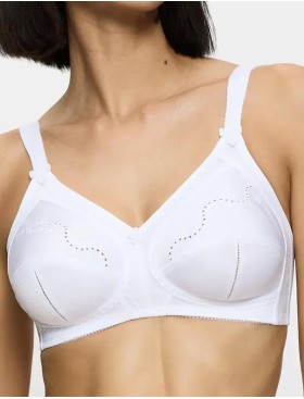 Бюстгальтер без косточек Triumph DOREEN + COTTON 01 N белый, Цвет: белый, Размеры: 100B