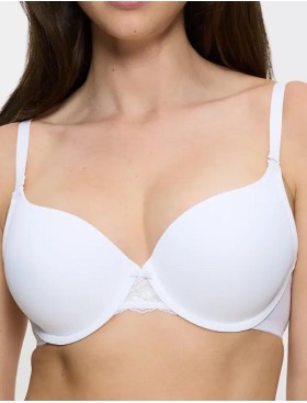 Бюстгальтер с формованными чашками Triumph LOVELY MICRO WHPM белый, Цвет: белый, Размеры: 70B
